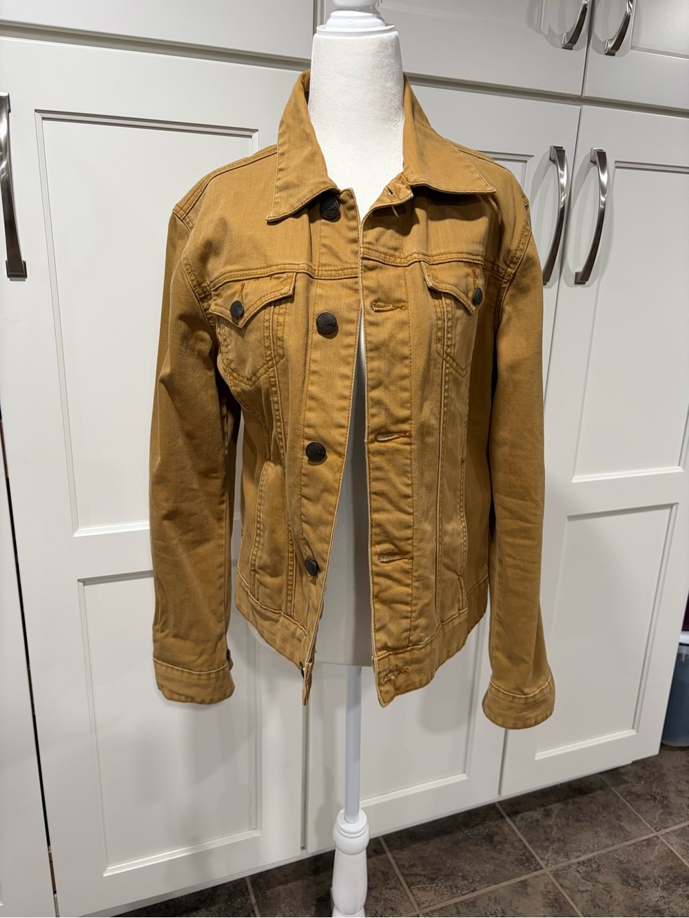 Jag Jeans Tan/Brown Denim Jacket with Button Front